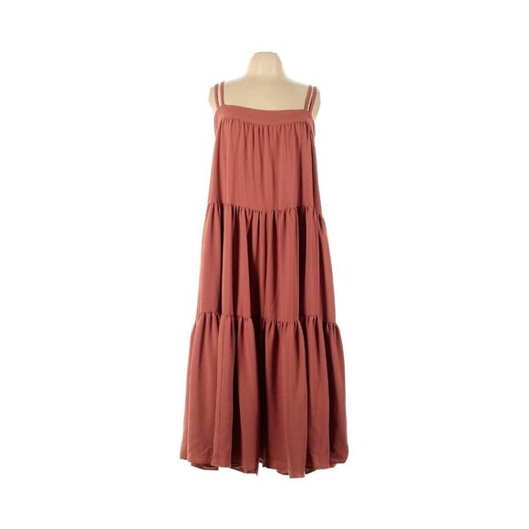 NWT Christy Dawn The Lulu in Thulian Tiered Prairie Maxi Tank Dress L - Picture 1 of 5